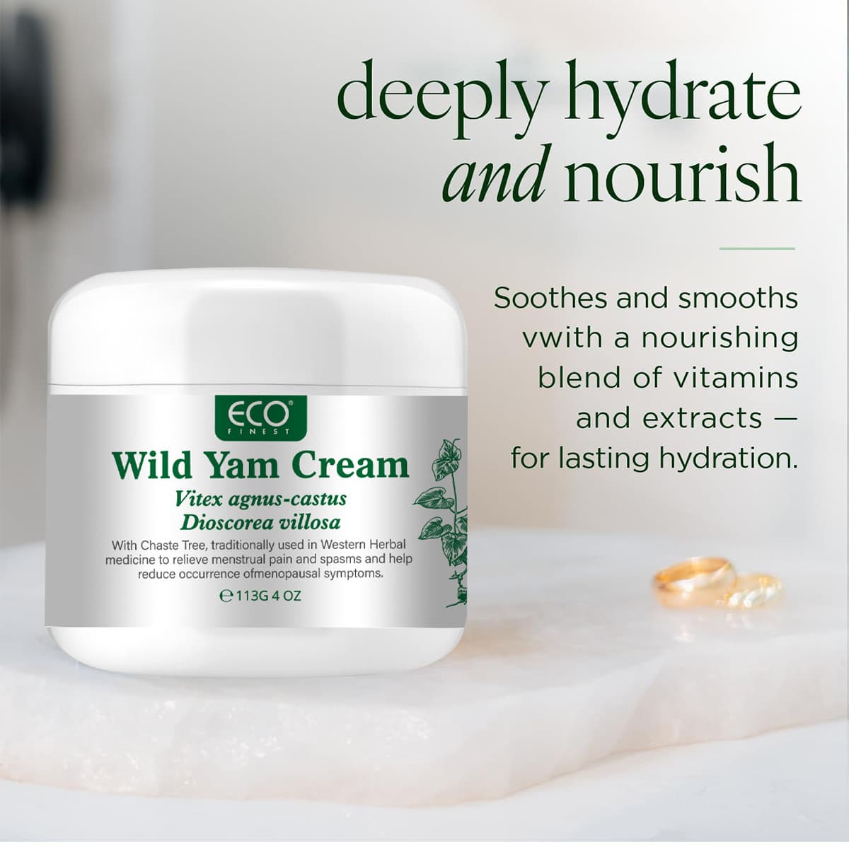 Wild Yam Cream, a cross-border exclusive hormone balancing cream for women to relieve menstrual cramps.