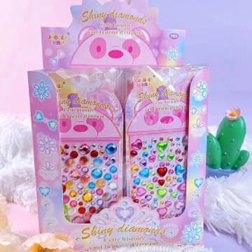 Gem Crystal Diamond Decoration Diamond Stickers Children's Stickers Crystal Gemstone Girls Decoration Diamond Stickers Three-dimensional Wholesale