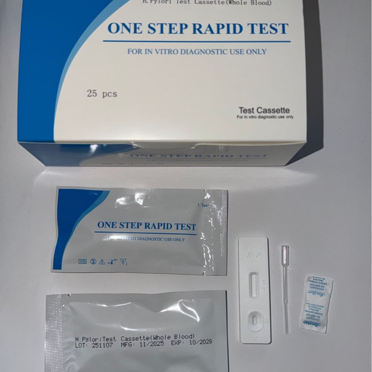 HPylori Antibody/Antigen cassette,Blood/Feces