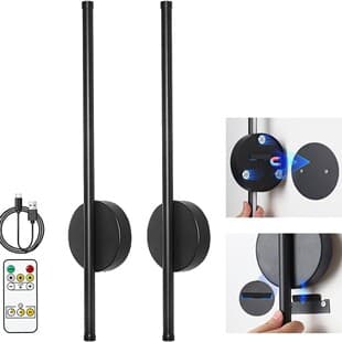 LED Strip Wall Light Remote Control No Wiring Magnetic Strip Wall Light Rechargeable Linear Wall Light Living Room Bedroom Bedside