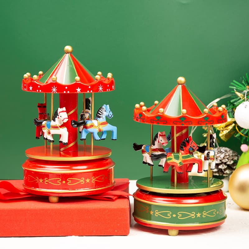 Creative Carousel Music Box Christmas Holiday Gift for Boys Girls Children Wholesale