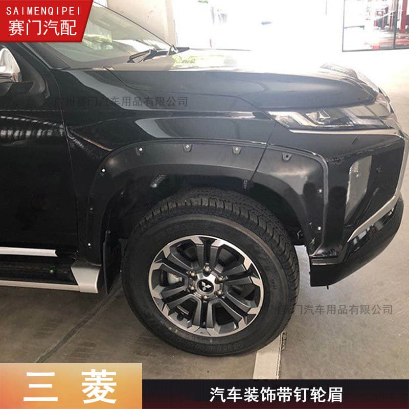 TRITON Fender Flares 2019-2022 Wide Thickened L200 Fender Flares Matte Black Pickup Truck Triton Wheel Arch Modification