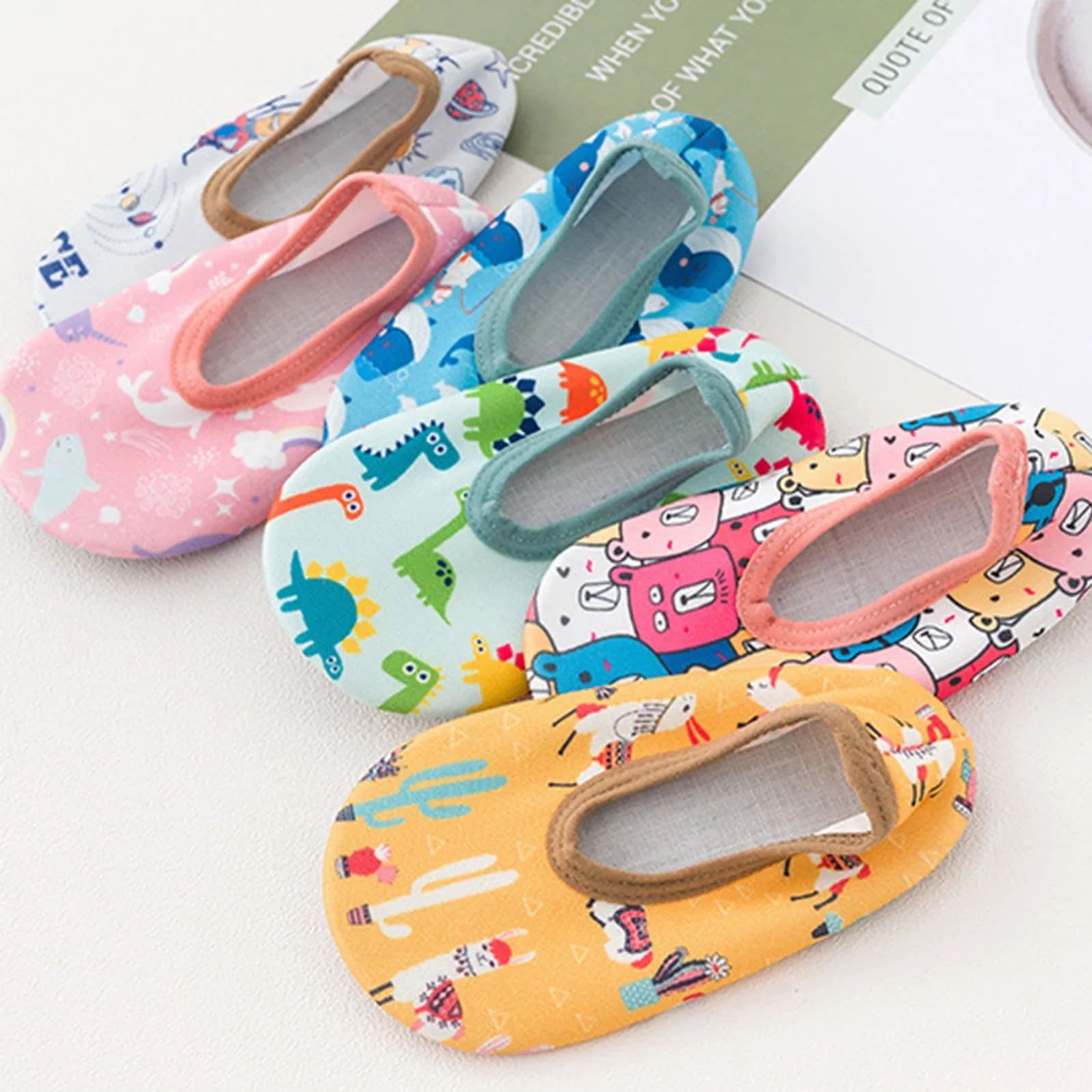 Baby Kids Cartoon Swim Water Shoes Barefoot Aqua Socks Non-S