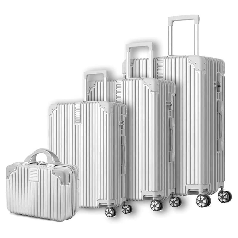 Export Luggage 3-Piece Set Parent-Child Suitcase Lightweight Color-Block Trolley Case Travel Suitcase Universal Wheel Set 20-Inch Men Women