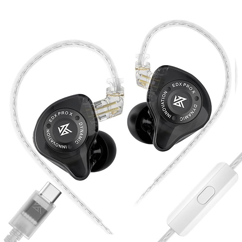 KZ-EDX PRO X Dynamic Driver Earphones with Mic and In-Line Controls, In-Ear Sports Music Earphones for Phone, Computer, and Gaming