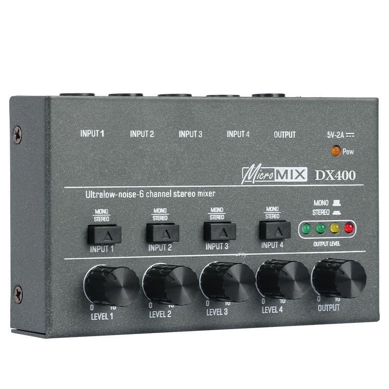 Cross-border Small 4-Channel 6-Channel 8-Channel Audio Mixer with Mono Stereo Switching Signal Mixer