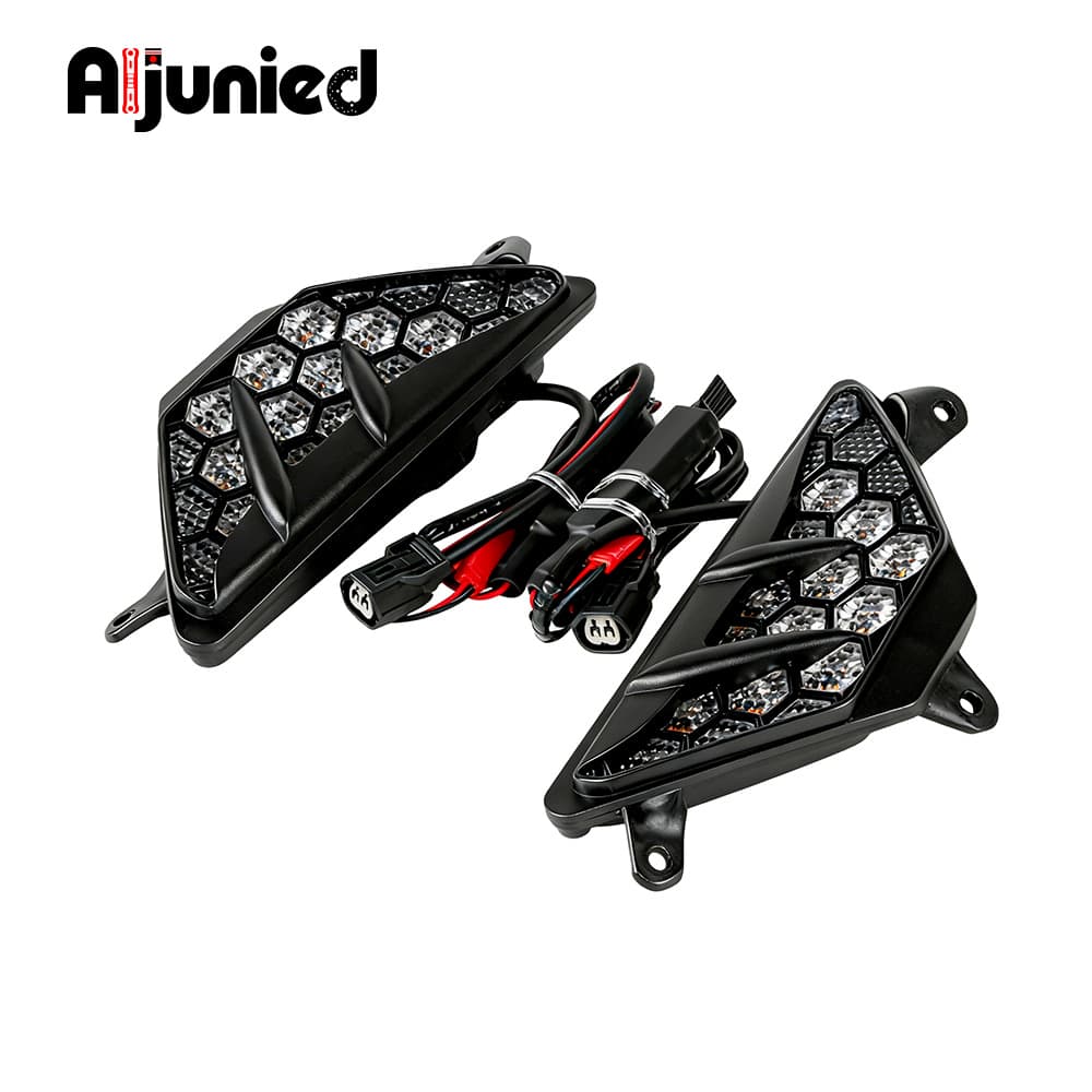 Suitable for Kawasaki Ninja 650 ZX25R ZX4R motorcycle turn signal LED honeycomb signal light rearview mirror