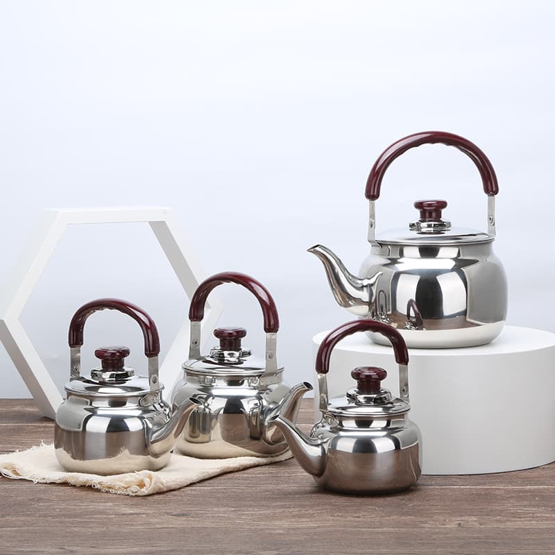 Xincheng stainless steel boiling kettle with traditional Gongfu tea brewing function, portable outdoor kettle for household induction cookers.