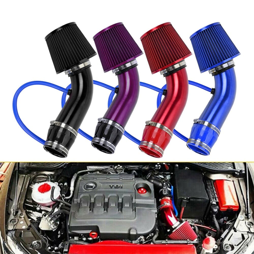Car air filter modification 76mm aluminum alloy filter cold air intake filter induction kit