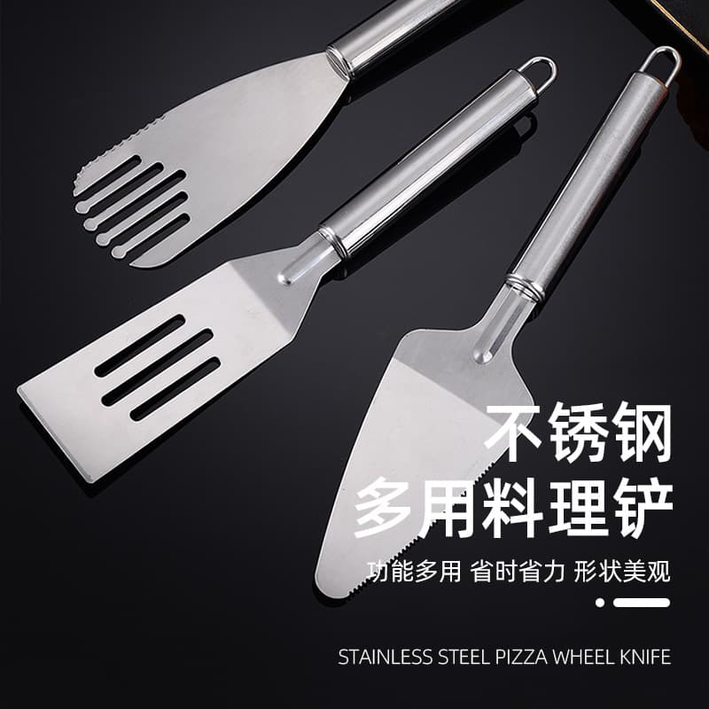 Stainless Steel Cooking Spatula for Steak, Teppanyaki, Cheese, and Cake – A Versatile Home Kitchen Tool