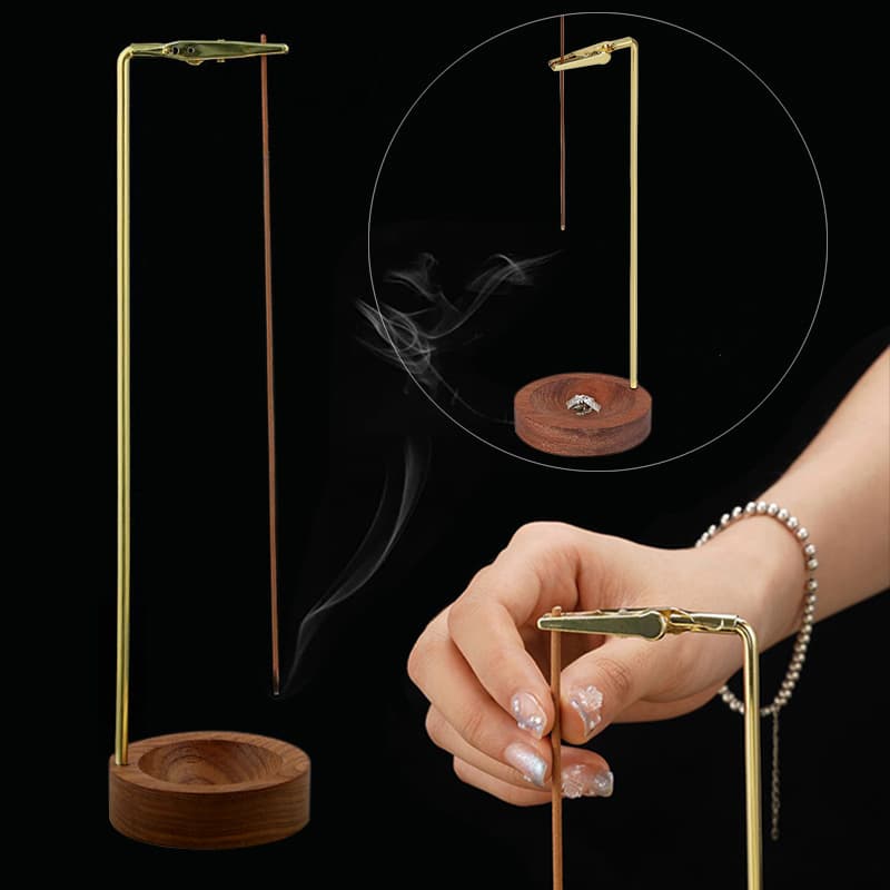 Cross-border upside down line Zen hanging incense stick incense burner incense seat home living room ornaments sandalwood agarwood incense burner clip