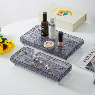 Luxury Rectangular Tray Home Cosmetic Storage Tray Living Room Desktop Jewelry Organizer Tray Premium Decorative Tray