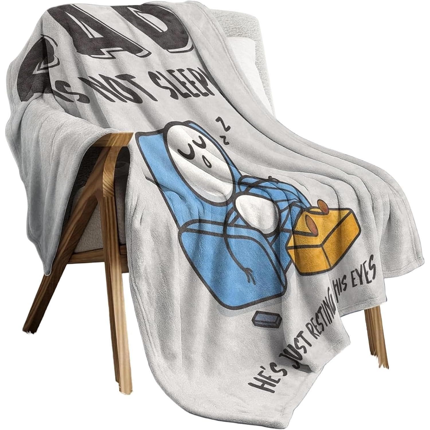Fun dad throw blanket suitable for father, husband, grandfather, home bedroom, office party, Thanksgiving use, thin style