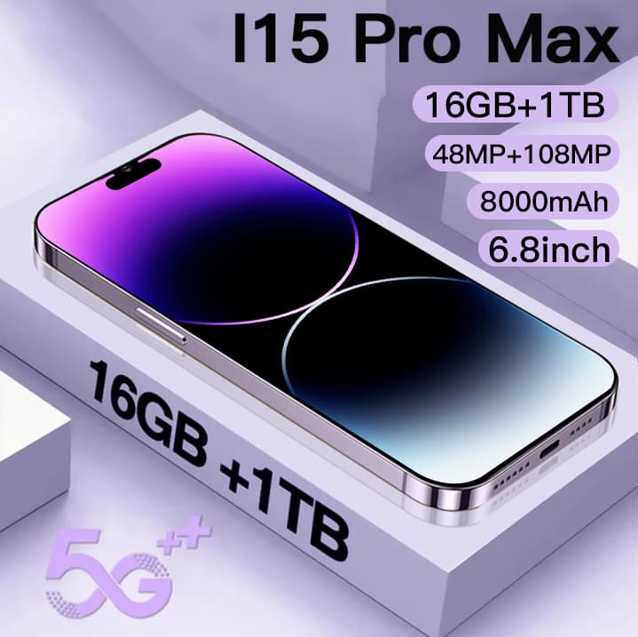 Cross-border flagship new I15 Pro Max 6.8-inch 16+1TB all-in-one Android smartphone source manufacturer