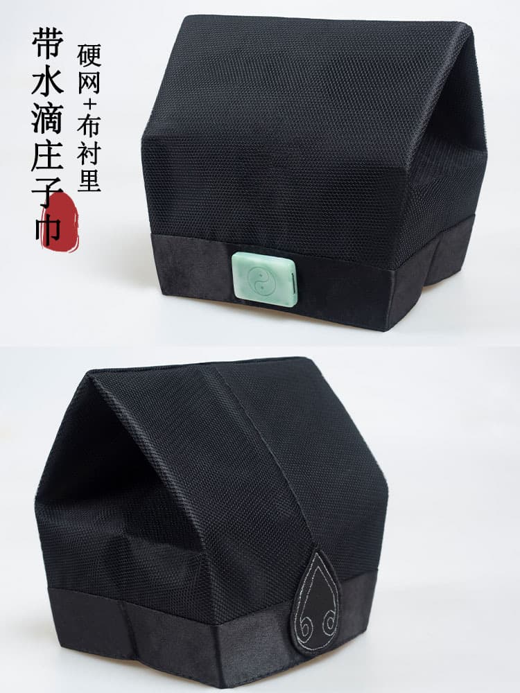 Zhuangzi scarf, jade Wudang Taoist hat, Taoist hat, mesh cloth face Zhengyi Taoist crown, Taoist scarf, Sanqing scarf, Nanhua scarf