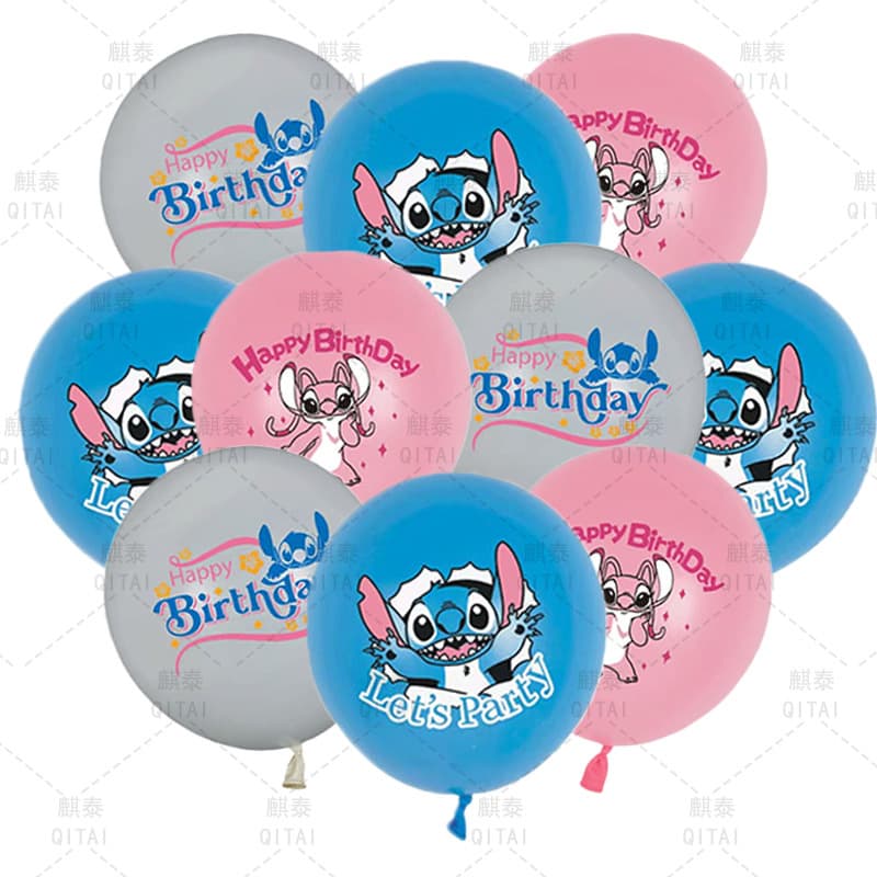 Stitch Balloon Birthday Party Decoration Supplies Lilo & Stitch Party Scene Setup Latex Balloons