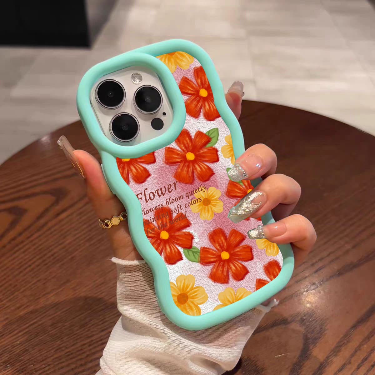 Oil Painting Flower Phone Case Compatible with iPhone 17 Pro Max, Shockproof for 16 Pro Max, 16, 11, 15 Soft Shell