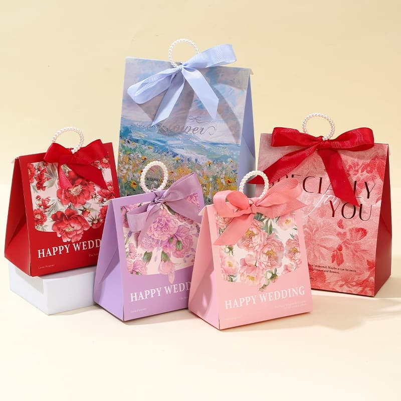Wedding candy box, wedding return gift candy box, wedding candy box, creative engagement packaging box, souvenir gift box, empty box