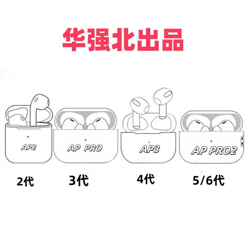 Huaqiang North Pro 2nd 3rd 4th 5th Generation Luoda 1562A Compatible with Android Apple Wireless Bluetooth Earphones