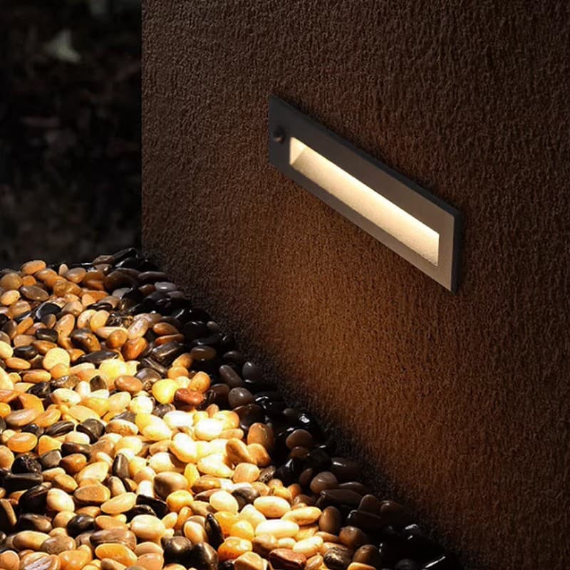 Cross-border supply embedded outdoor waterproof motion sensor ground light wall lamp for hotel stair steps