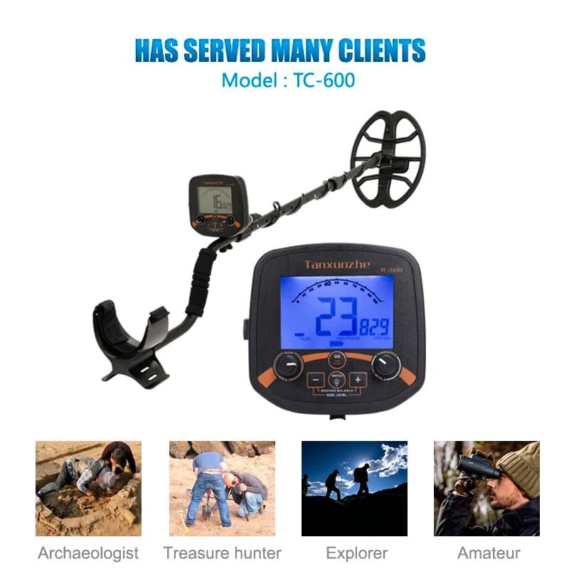 TC600 Underground Metal Detector High Sensitivity Gold Detector Treasure Hunter