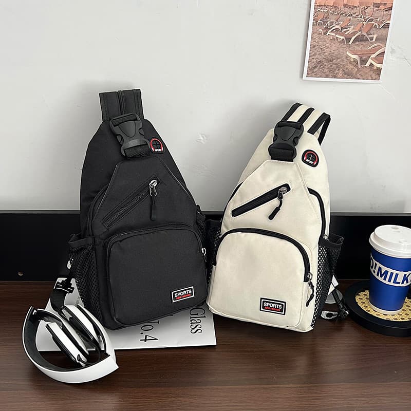 New Women's Chest Bag, Waterproof, Large Capacity, Double Backpack, Casual Crossbody Bag, Oxford Fabric, Multifunctional Backpack