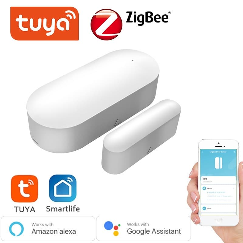 Tuya WiFi Smart Door Sensor Anti-Theft Alarm App Push Notification Door and Window Anti-Theft Sensor
