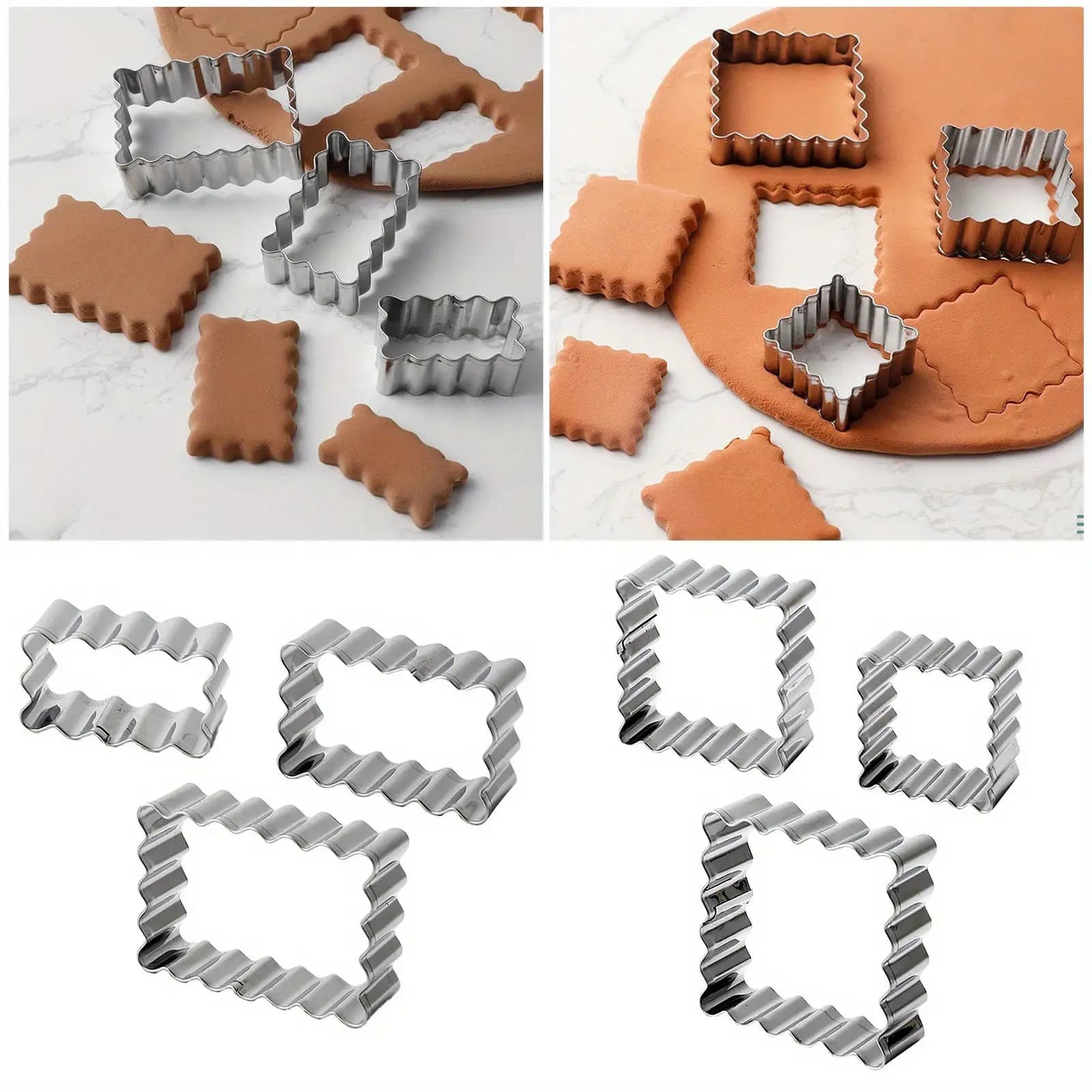 Cross-border Hot-selling Stainless Steel Cookie Mold Christmas Cookie Cutter Blessing Frame Cookie Cutter