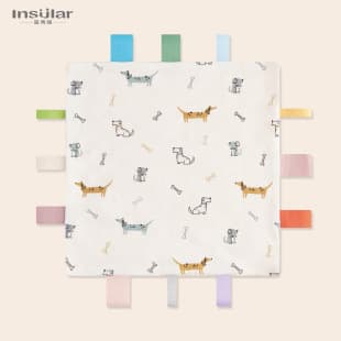 Yinxiuli Baby Dot Tag Soothing Towel Newborn Dot Soothing Handkerchief Baby Sleep Soothing Towel Plush Toy