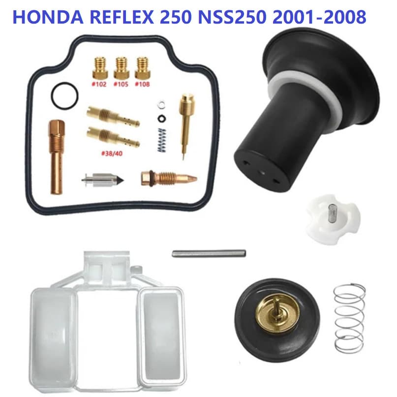 Carburetor Repair Kit for HONDA REFLEX 250 NSS250 2001-2008