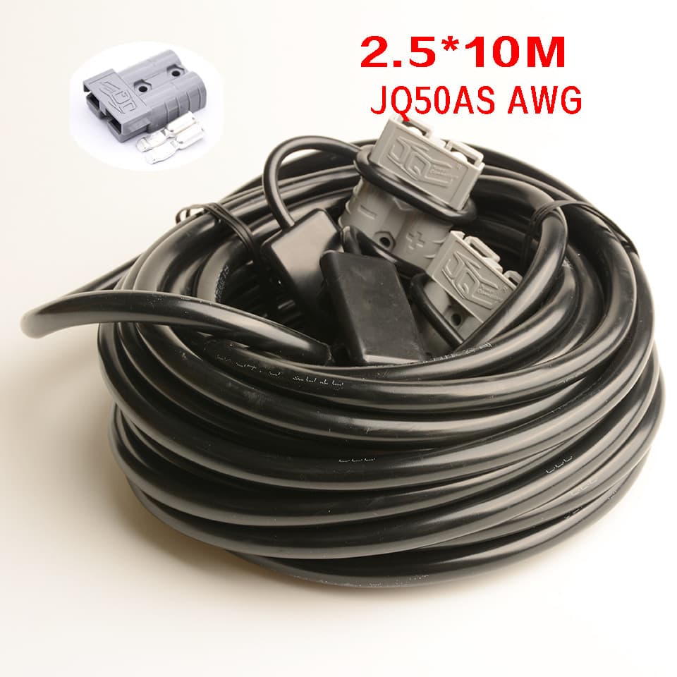 Automotive Connector Dual Pole Plug 10M 50A Anderson Plug Extension Cable 2*2.5mm²