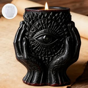 Yindian Eye of Protection Aromatherapy Cement Plaster Cup Mold DIY Resin Storage Cup Flower Pot Ornament Silicone Mold