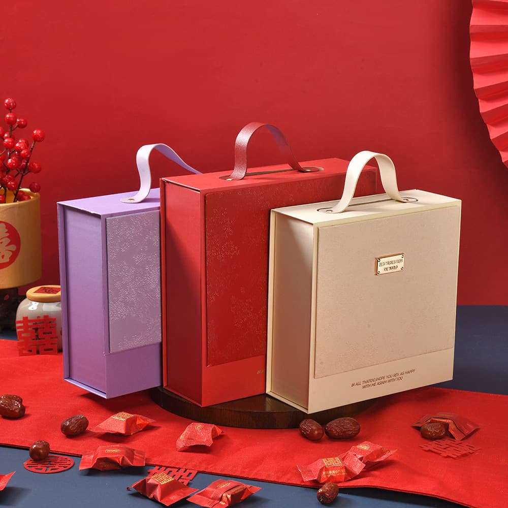 New Wedding Candy Box Premium Wedding Favor Gift Box Large Red Gift Packaging Box