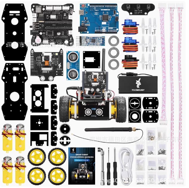 ESP32 and UNO R4 Minima Ackermann Smart Car Kit V2.0