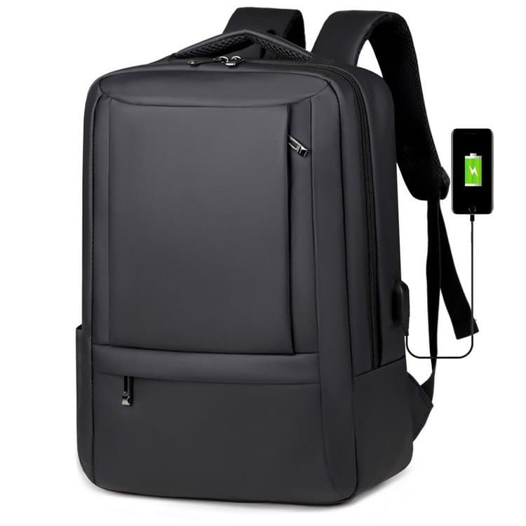 Cross-border Men's Business Laptop Backpack Leather Multi-functional Waterproof Casual Travel Computer Backpack