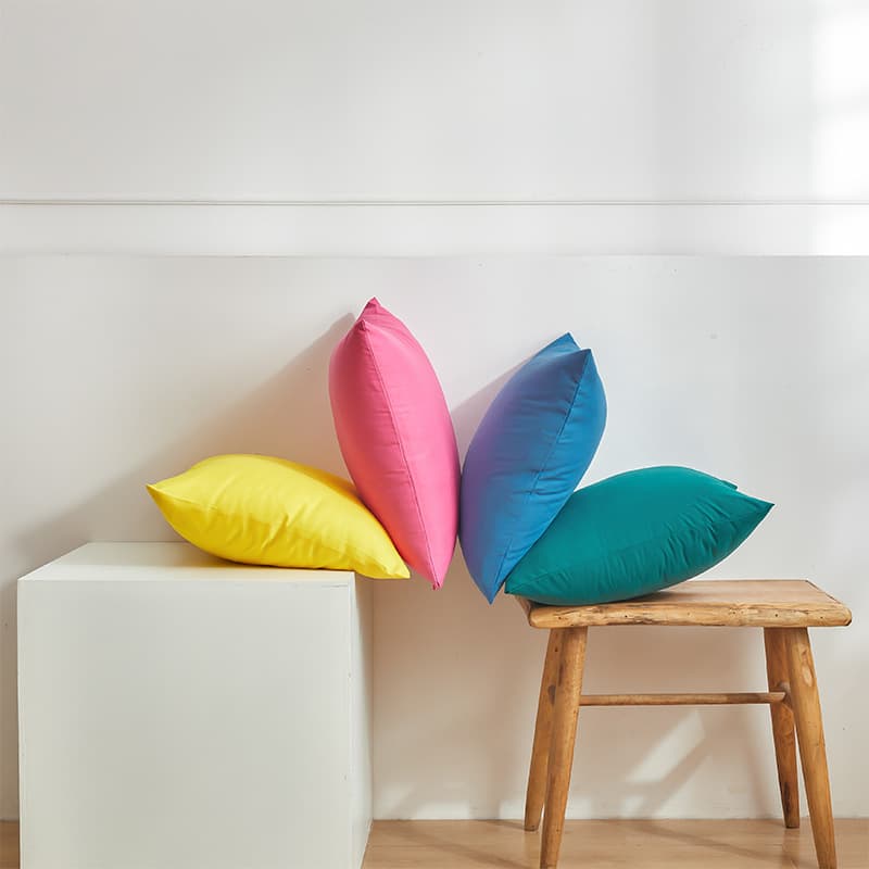 Modern Simple Style Solid Color Textured Pillowcase No Core Car Bedroom Sofa Pillowcase Creative Cushion Cover