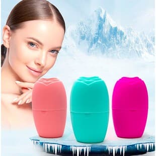 Cross-border Ice Roller Massager Rose Edition Face Ice Mold Silicone Ice Face Massager