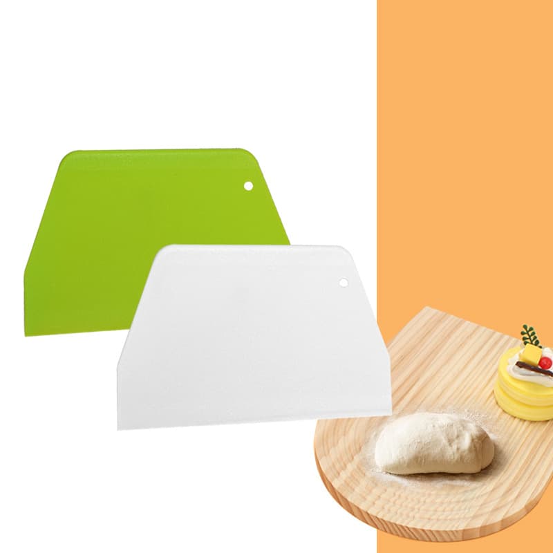 In Stock Large Trapezoid Plastic Scraper Cream Cake Spatula Dough Cutter Knife Cold Skin Rice Noodle Scraper