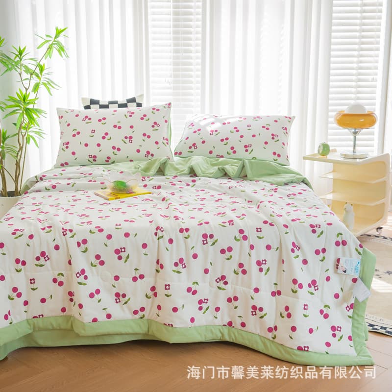 100% Cotton Washed Cotton Quilt Core Soybean Fiber Blanket Summer Cool Quilt Gift Box Set Skin-Friendly