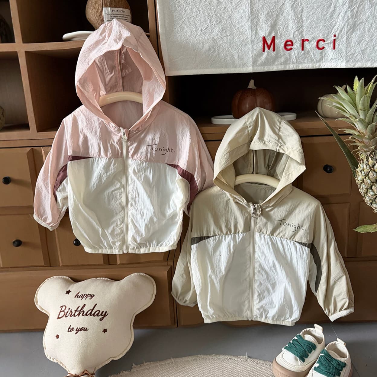 Children's sun protection clothing, baby girl's light and breathable sun protection jacket, Korean style hooded air-conditioning clothing, skin clothing wholesale