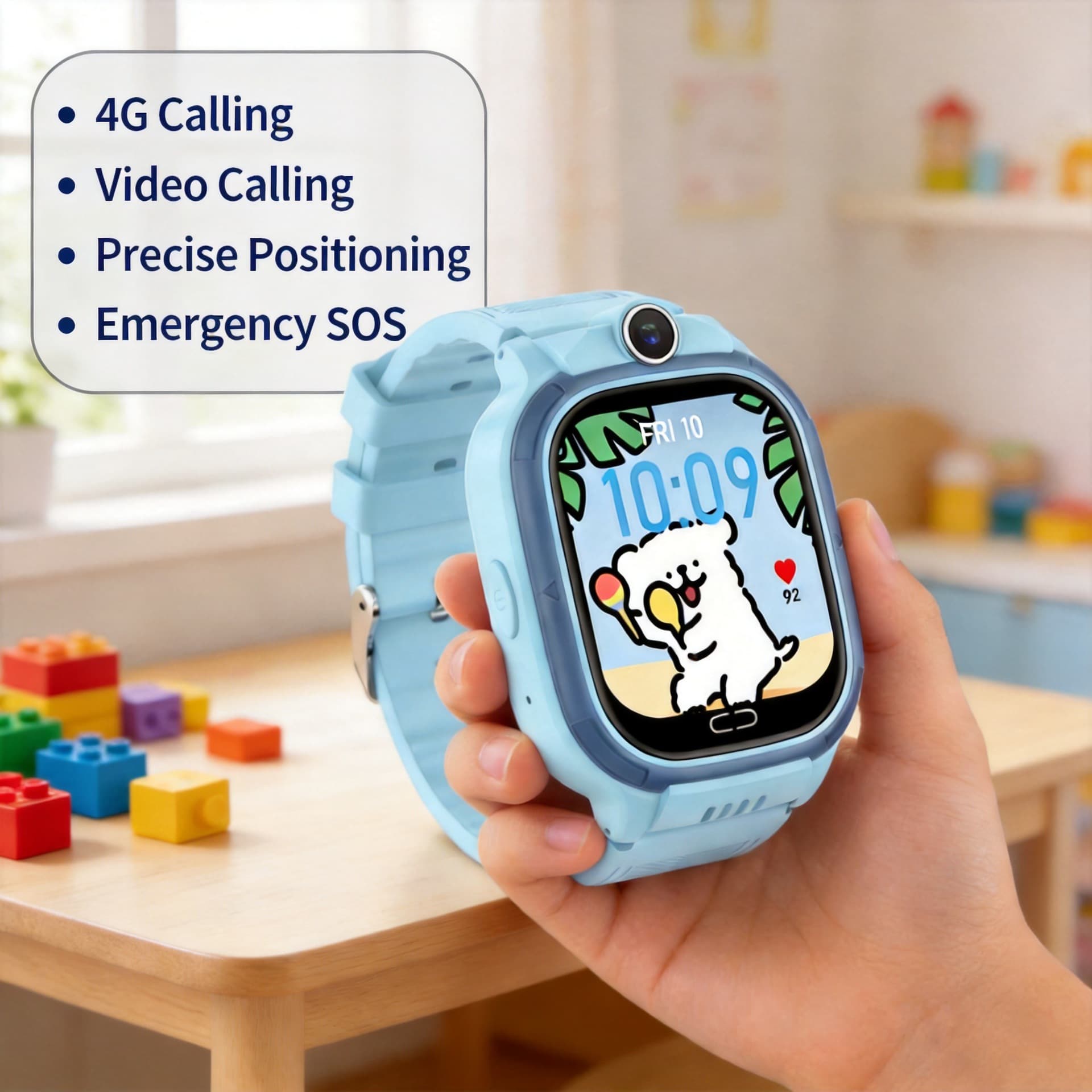 New Cross-Border 4G Smart Kids Watch with Accurate Positioning, SOS, Video Calling, and SIM Card Support