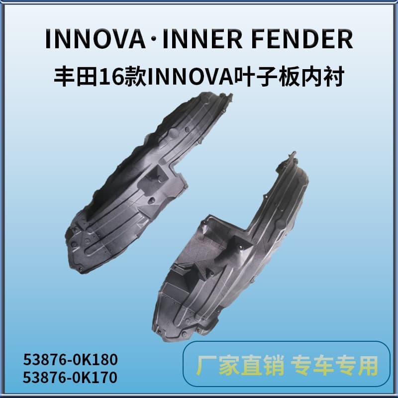 Compatible with 2016 Toyota INNOVA/KIJANG Fender Liner INNOVA/KIJANG/16 FENDER