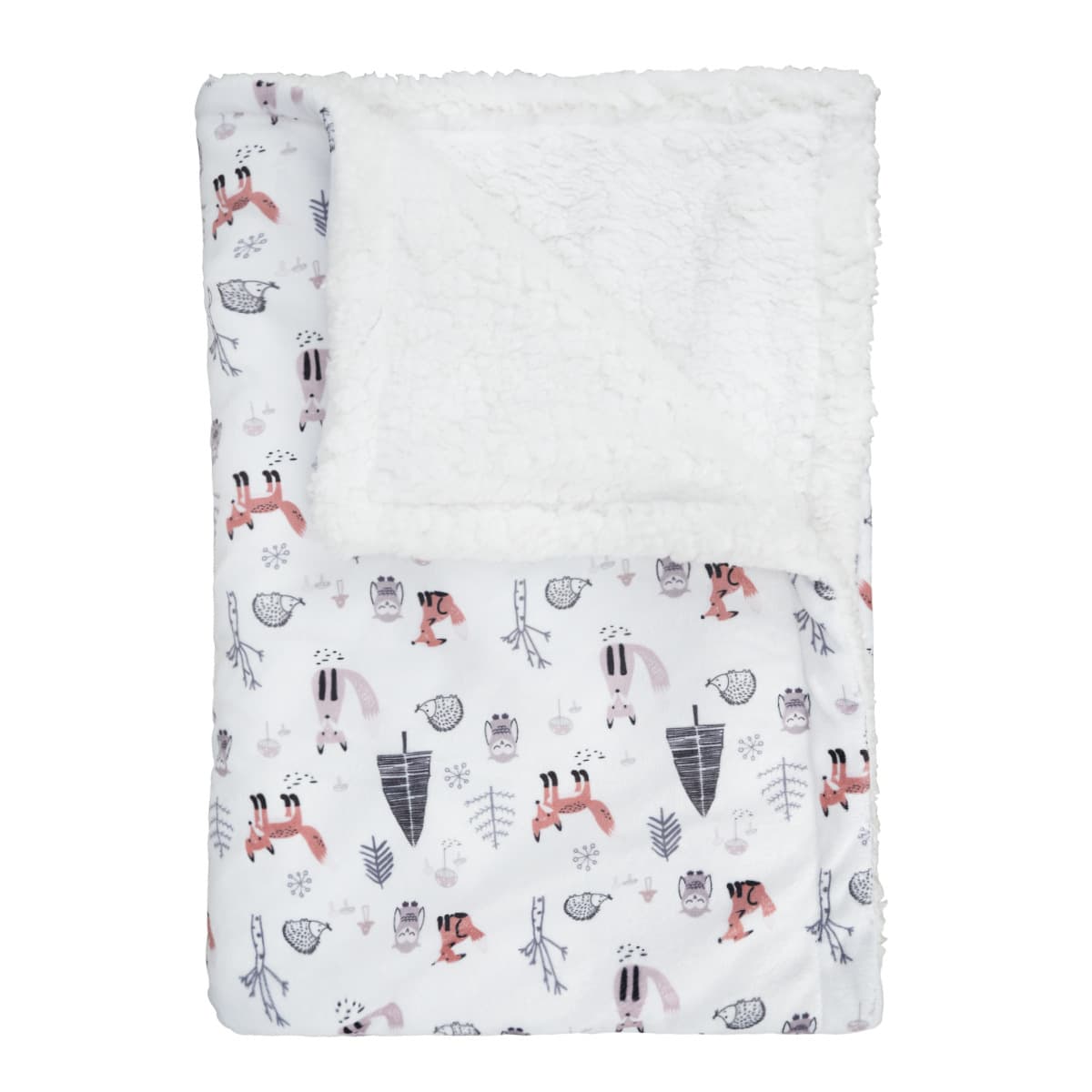 Double Layer Fleece-lined Baby Blanket Soothing Infant Quilt Children's Air Conditioning Quilt Sleeping Blanket