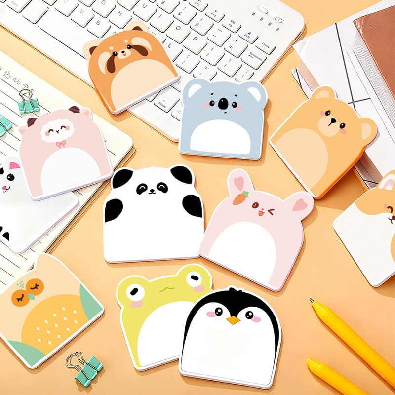 Cross-border cartoon animal combination sticky note student note note cute label office mark memo N times sticker