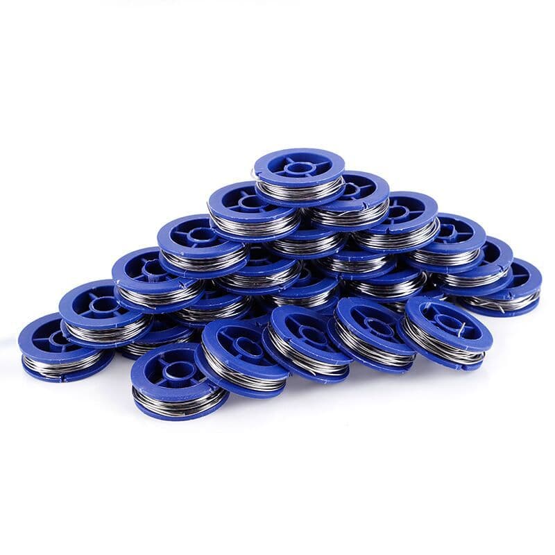 Large quantities of small rolls of solder wire, 10 grams each, soldering iron set included. Weight, length, quality. Orders accepted.