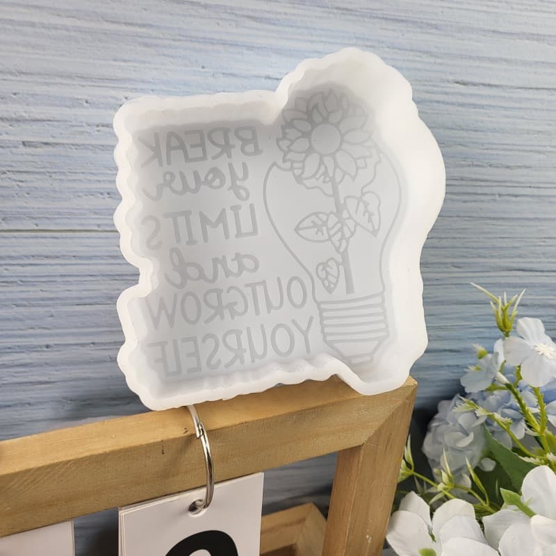 Z0118 Break Limits Surpass Yourself Aroma Mold Crystal Resin Silicone Mold DIY Decoration Silicone Mold
