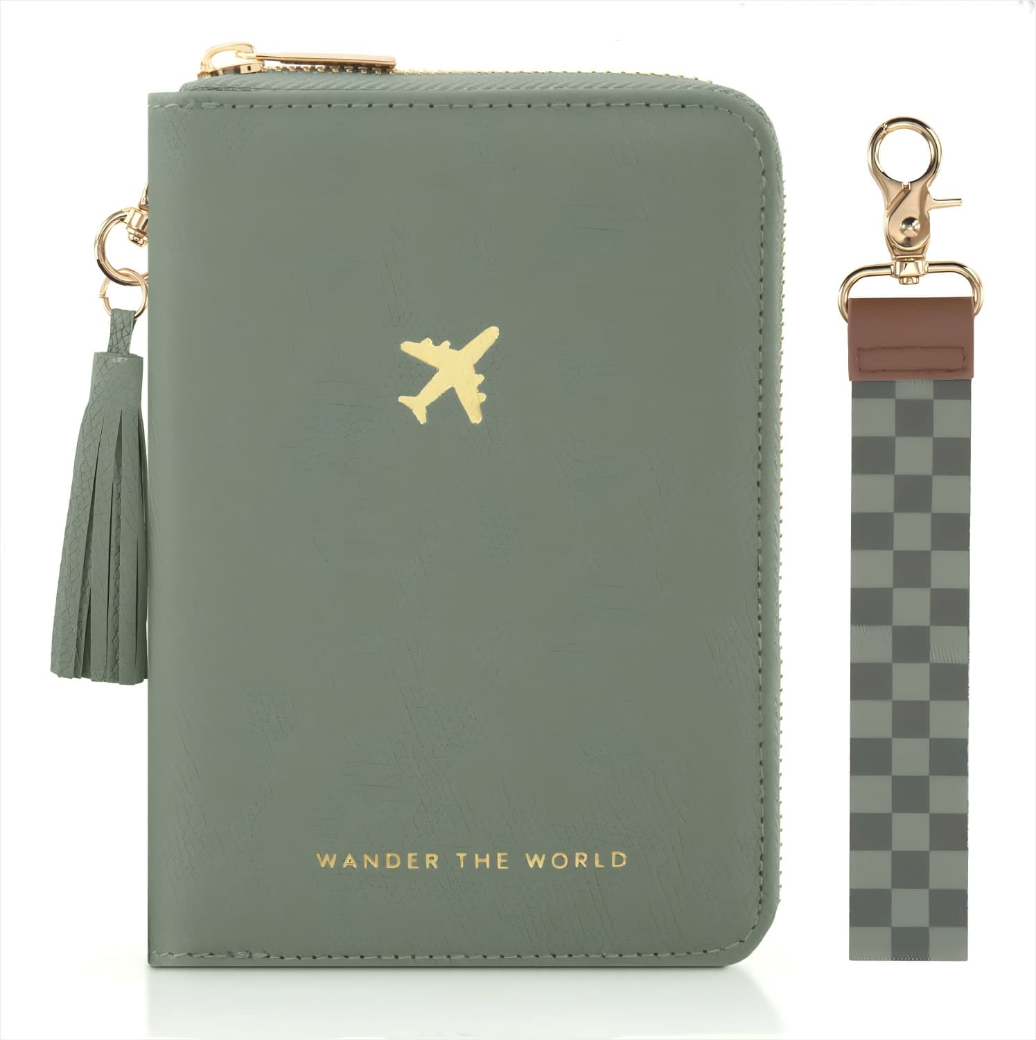 Cross-border all-in-one travel wallet storage bag zipper passport bag protective cover multi-functional fashion protective cover sample