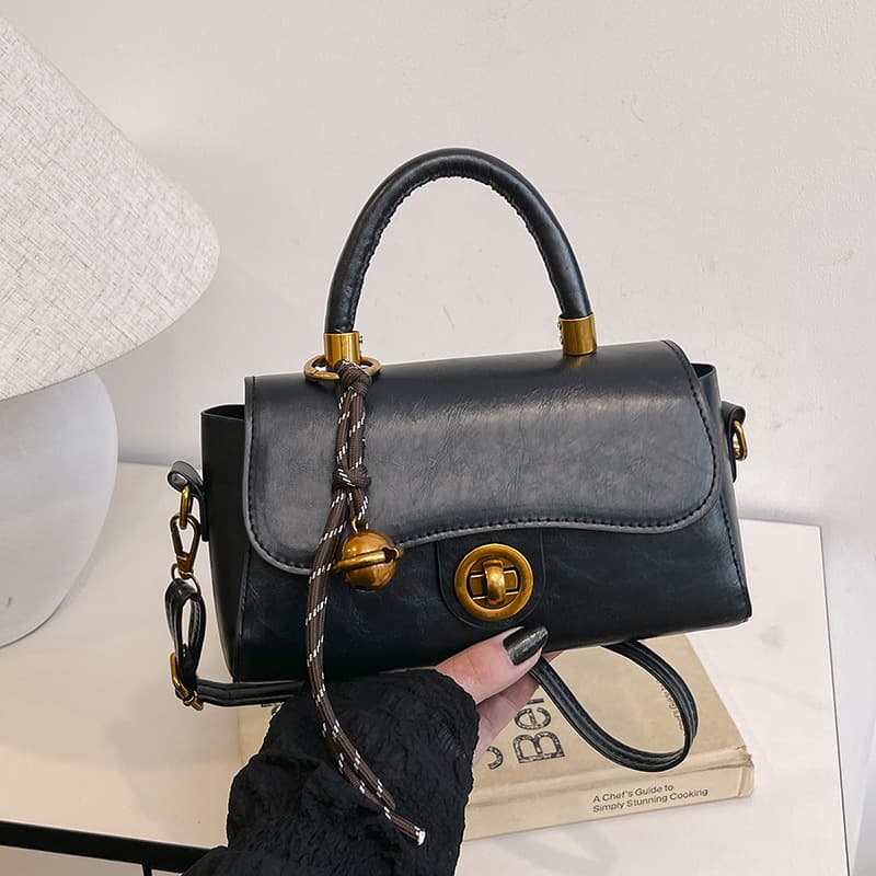 Vintage High-Quality Maillard Handbag Women's 2024 New Style Small Square Bag All-Match Niche Women's Shoulder Crossbody Bag