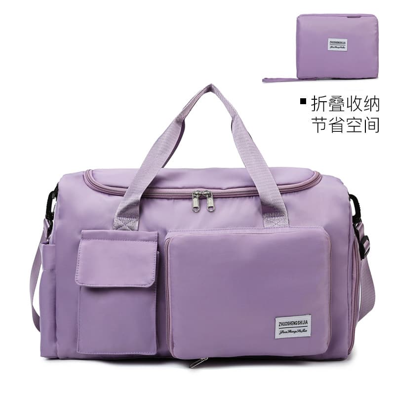 Large Capacity Travel Duffle Bag Sports Gym Bag with Separate Shoe Compartment Foldable Maternity Bag Cross-border