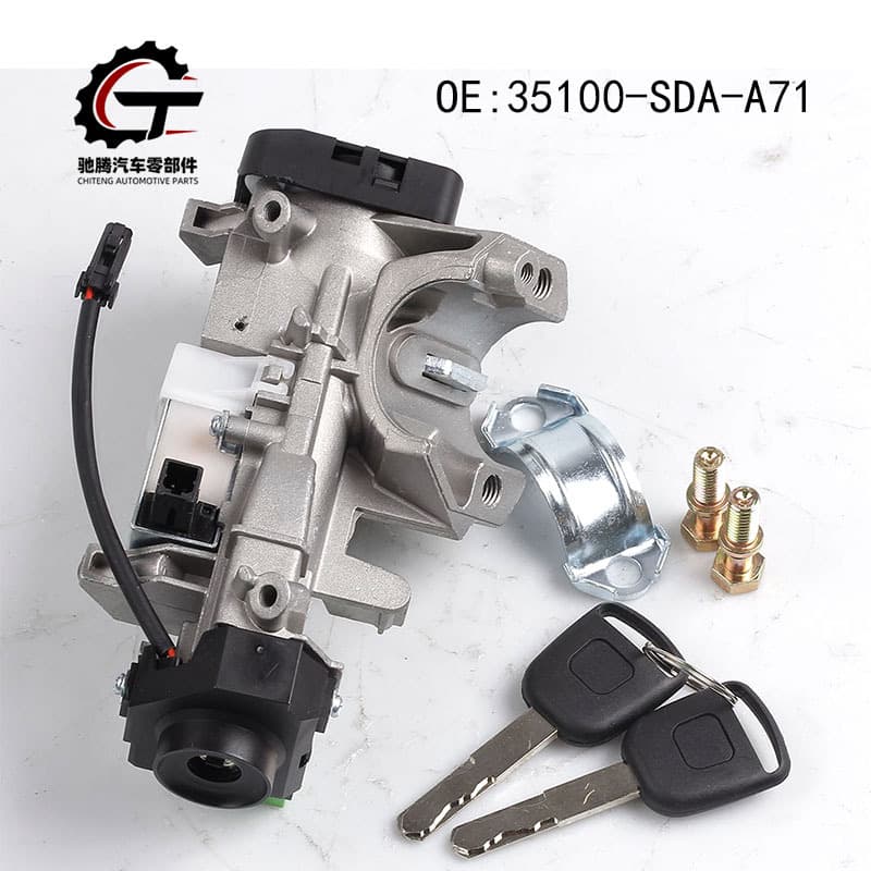 35100-SDA-A71 Ignition Key Switch Lock Cylinder Assembly for 2003-2007 Honda Accord Civic